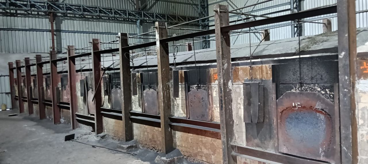 Furnace line inside the plant