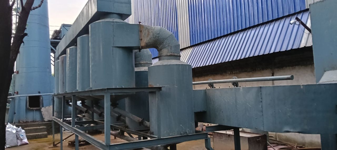 Pollution control system at the plant